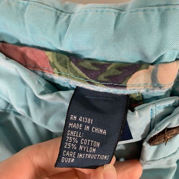 Polo Ralph Lauren Shorts Men's 36 Blue Chino Drawstring Pockets Cotton Blend - Picture 6 of 13